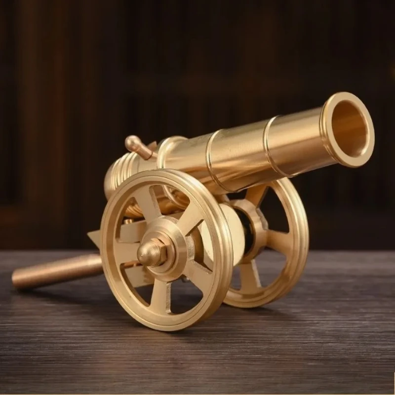 Brass Cannon Feng Shui Ornament Living Room Ornament Mini Italian Cannon Brass Natural Color High end Shooting Model view 2