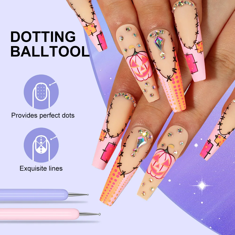 LIMEGIRL 6 Set Macaron Color Nail Brush UV Gel Acrylic DIY Nail Art Uchimura Brush Kit Extended Painting Nail Art Kit Tools
