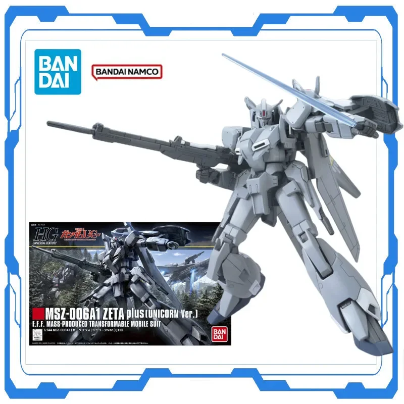 

Genuine Bandai Mobile Suit Gundam HG 1/144 MSZ-006A1 ZETA Plus Figures Assembly Action Collection Original Model Toys Gifts