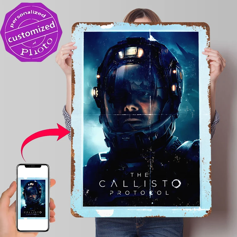 The Callisto Protocol Game Poster Customized Vintage Metal Signs Wall Art Retro Tin Plaque for House Decoration Home Decorations