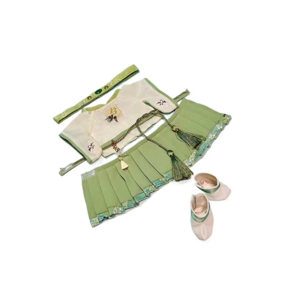 20cm roupas de boneca de pelúcia saia superior headwear cintura acessório sapatos bonecas acessórios ídolo bonecas sentado festa jogo presente brinquedos diy