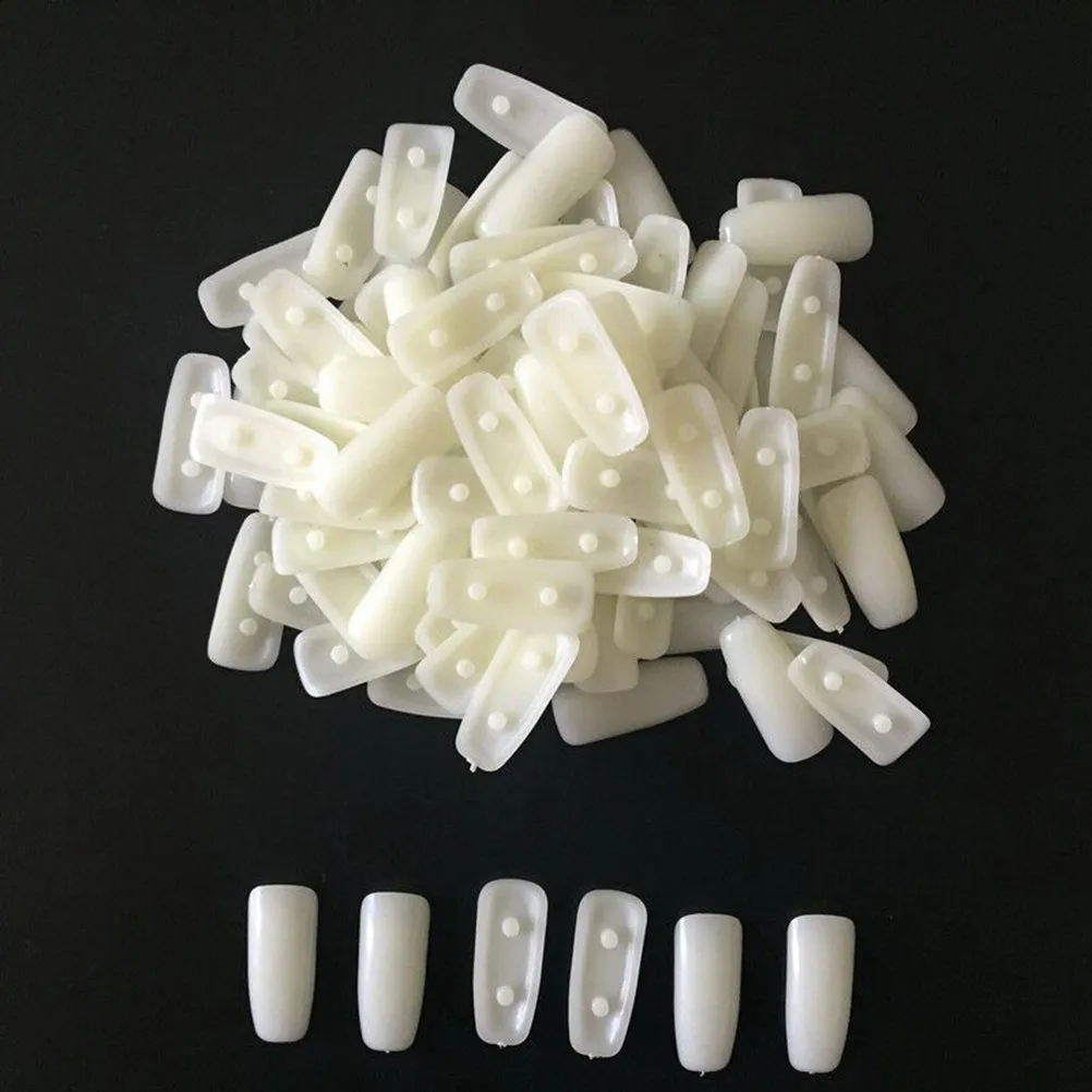 200Pcs Nail Art Practice Tips Set Professional False Nails Manicure Supplies for Salon Store Beginners Nail Color Display Board