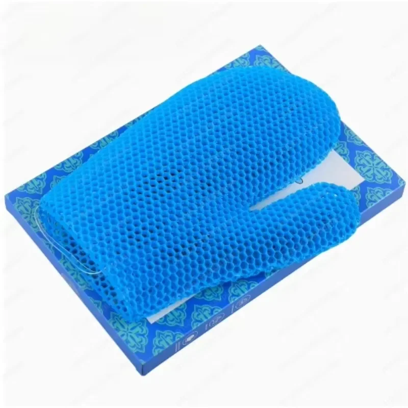 Outdoor TPU honeycomb cleaning bath gloves, exfoliating bath, bath rubbing, back towel, makeup remover finger cover