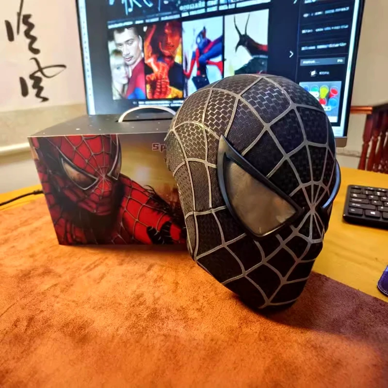 Mascara De Spider Man Tobey Maguire Helmet Mask Venom Cosplay Halloween Mask Costume Peter Parker Movie Peripheral Boys Gifts