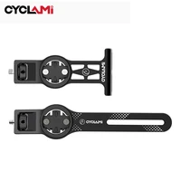 Soporte de montaje giratorio CYCLAMI 360 para Go Pro 8-13 Insta360 One X2 X3 X4 DJI accesorios de cámara soporte de bicicleta para IGS Garmin XOSS