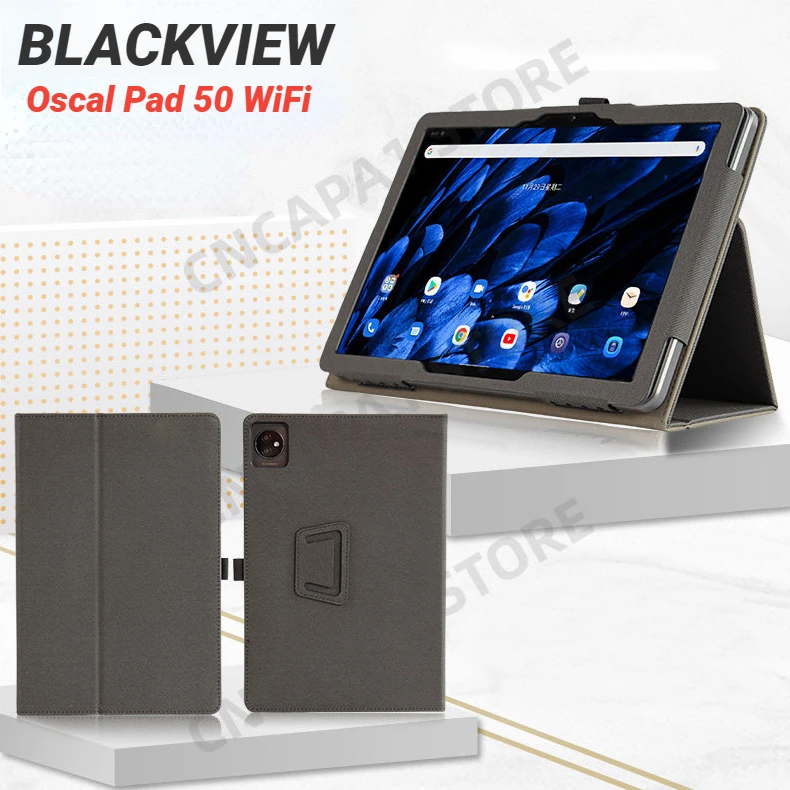 

Folio Magnetic Cover For Blackview Oscal Pad 50 WiFi Kids Case 10.1 Inch Tablet PC Folding Stand Funda with Hand Strap