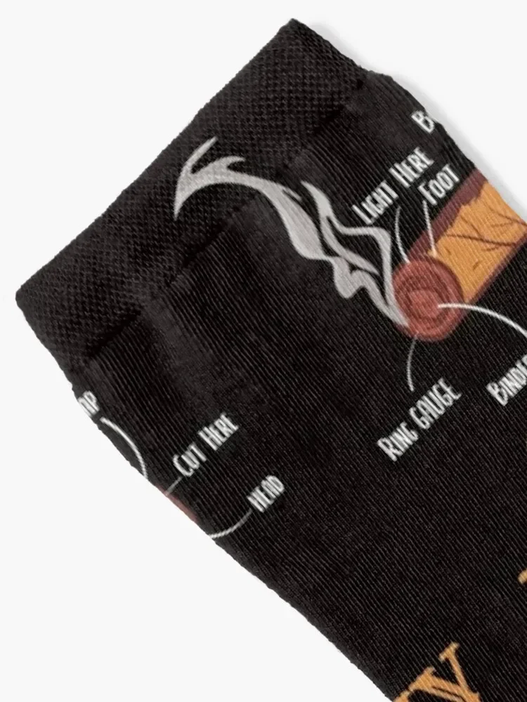 Funny Smoker Smoke Smoking Cigar Anatomy Gift Socks christmas stocking sheer Antiskid soccer happy Woman Socks Men's