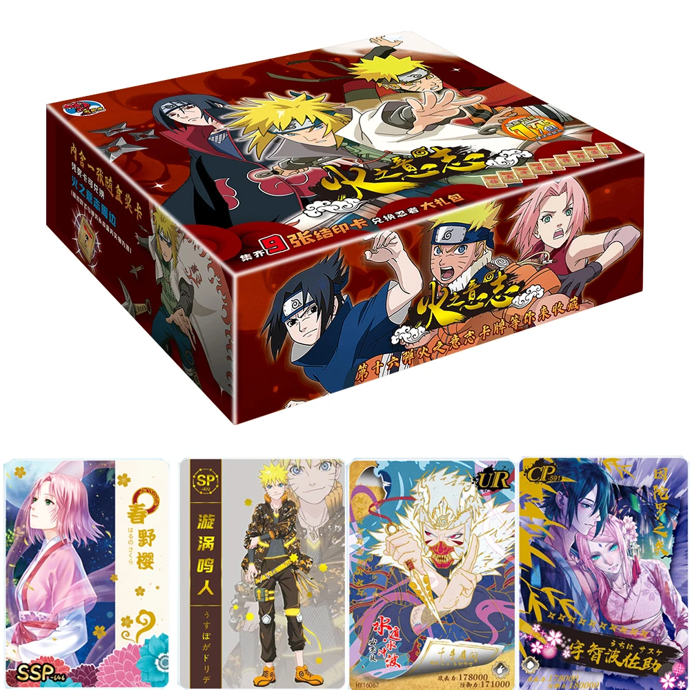 

New Genuine Naruto Full Series Toy Cards Super Rare Limited SSP SP UR Collection Board Game Battle Cards Christmas Birthday Gift