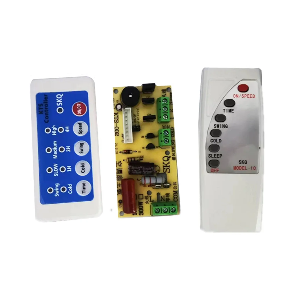 

Remote Control Board Fan Control Board For Home Cooling Easy Installation 7-hour Timer No Soldering Required Compact Design