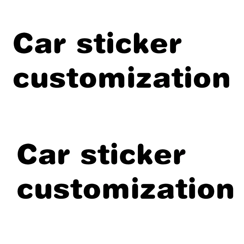 PVC Custom Stickers Car Decals Sticker Sun Protection Customization Car accessories Motorcycle Cool, Waterproof and Sunscreen123