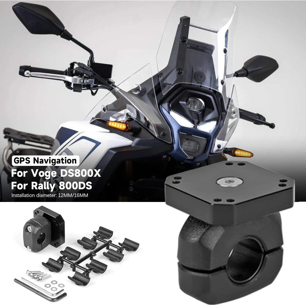 Motorcycle Accessories GPS Holder Mount Navigation Bracket Fit 12MM-16MM For Voge DS800X For Rally 800DS RALLY DS 800X