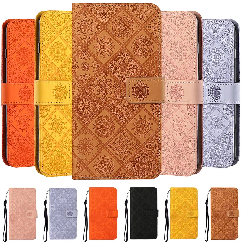 Pattern Totem Flip Wallet Leather Case For Redmi Note 9 9A 9C 10 10C 10A 11 12 12C 13C 13 Pro 4G 5G Card Holder Stand Book Cover