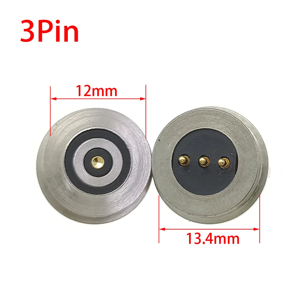 1set High Current 10A Circualr Shape Magnetic Pogo Pin Connector 2/3/4/6 Pole Male Female Probe DC Power Charging Round Profile