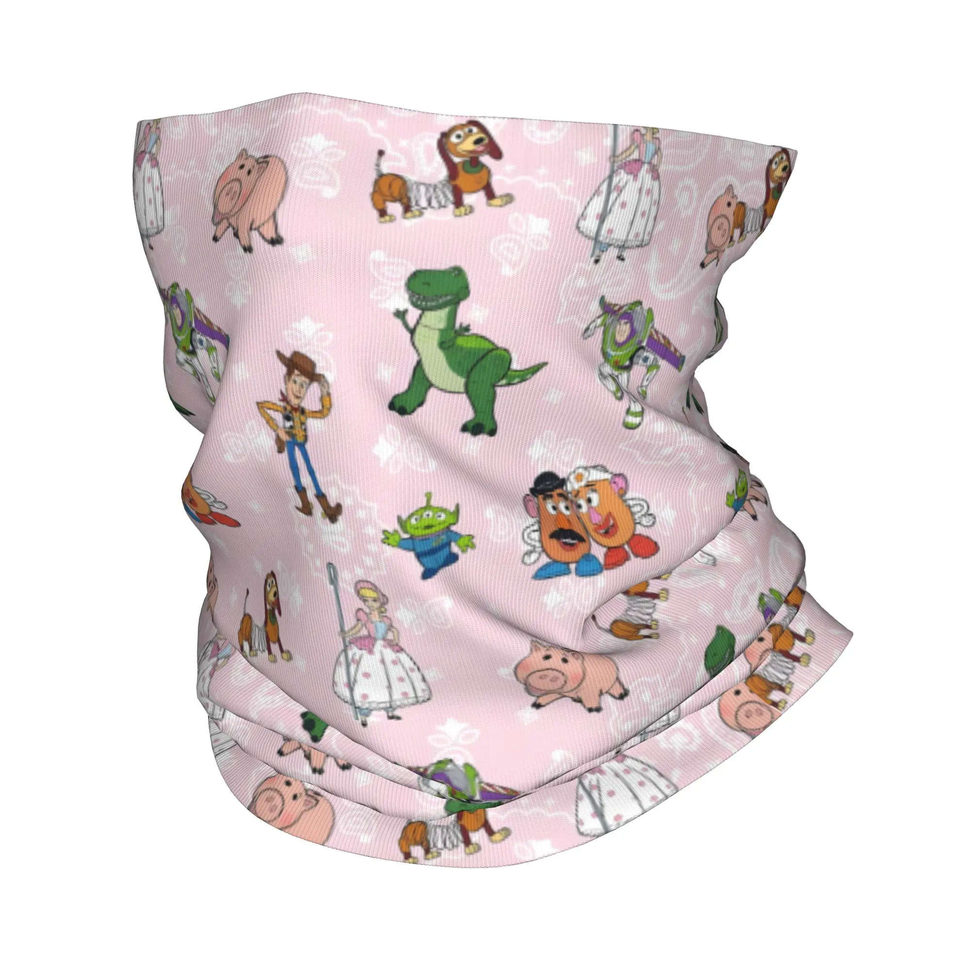 Custom T-Toys S-Storys Pink Neck Gaiter Men Women UV Face Shield Winter Stoney Clover Bandana Scarf for Ski