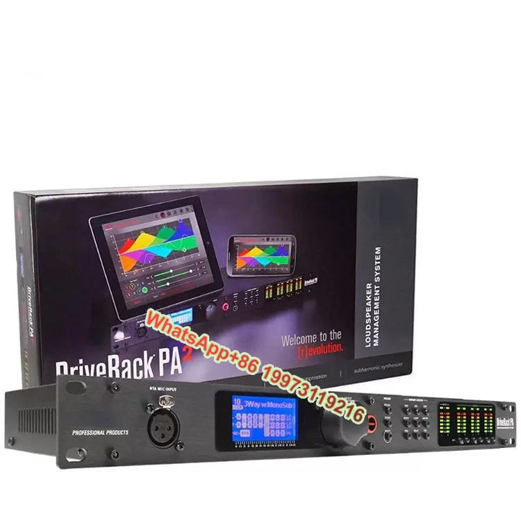 

DBX DriveRack PA2 Профессиональный аудиопроцессор 2 в 6 выходов DSP для караоке PA2 Металлическая конструкция для сценического звукового оборудования