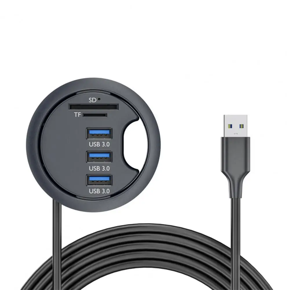 Koncentrator USB Profesjonalny koncentrator biurkowy USB bez sterowników o średnicy 69 mm