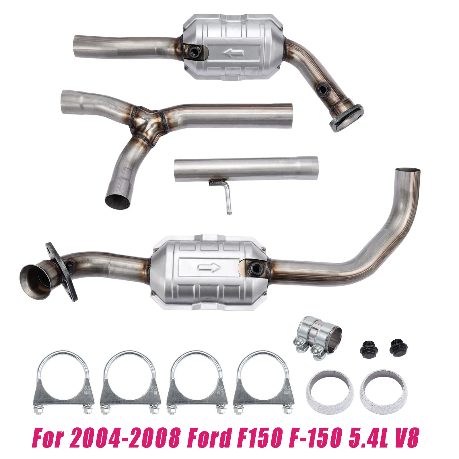 Catalytic Converters Left & Right for 2004 2005 2006 2007 2008 Ford F150 F-150 5.4L V8