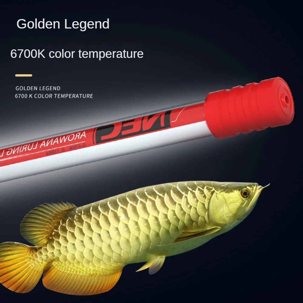 Imagem -02 - Aquário Fish Tank Luz Arowana Mergulho Golden Red Dragon Impermeável Especial t8 3-base Brightening Lâmpada Cor do Cabelo 98158cm