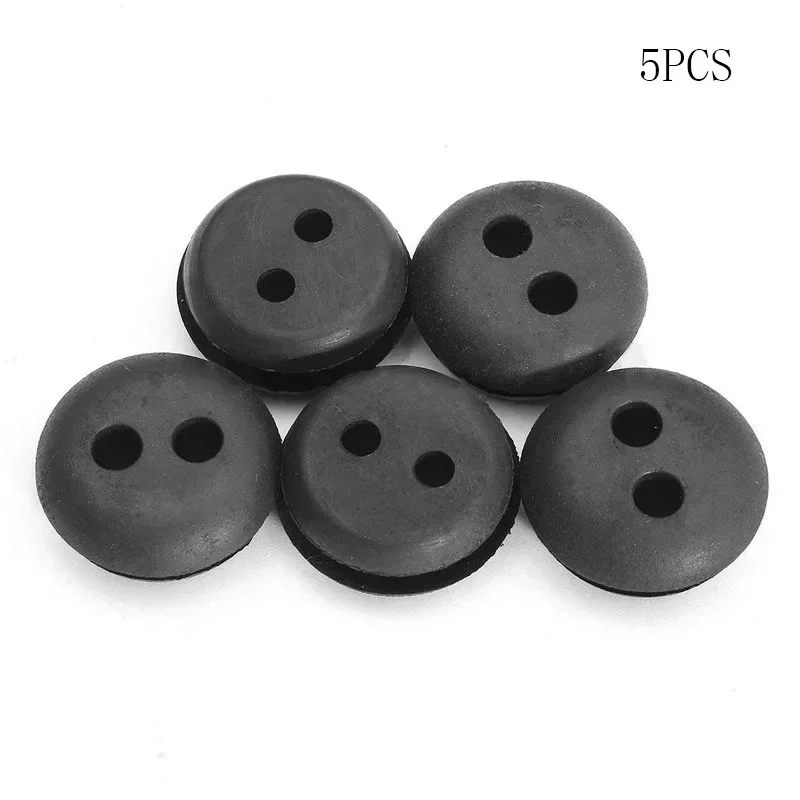 

5pcs Rubber Grommets 2 Hole Fuel Gas Tank Grommet Replacement Universall For Stihl For Honda Trimmer Lawn Mower