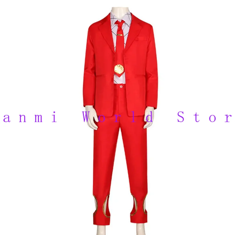 HIGH CARD Chris Redgrave Red Coat Suit  Cosplay Csotume Halloween Party