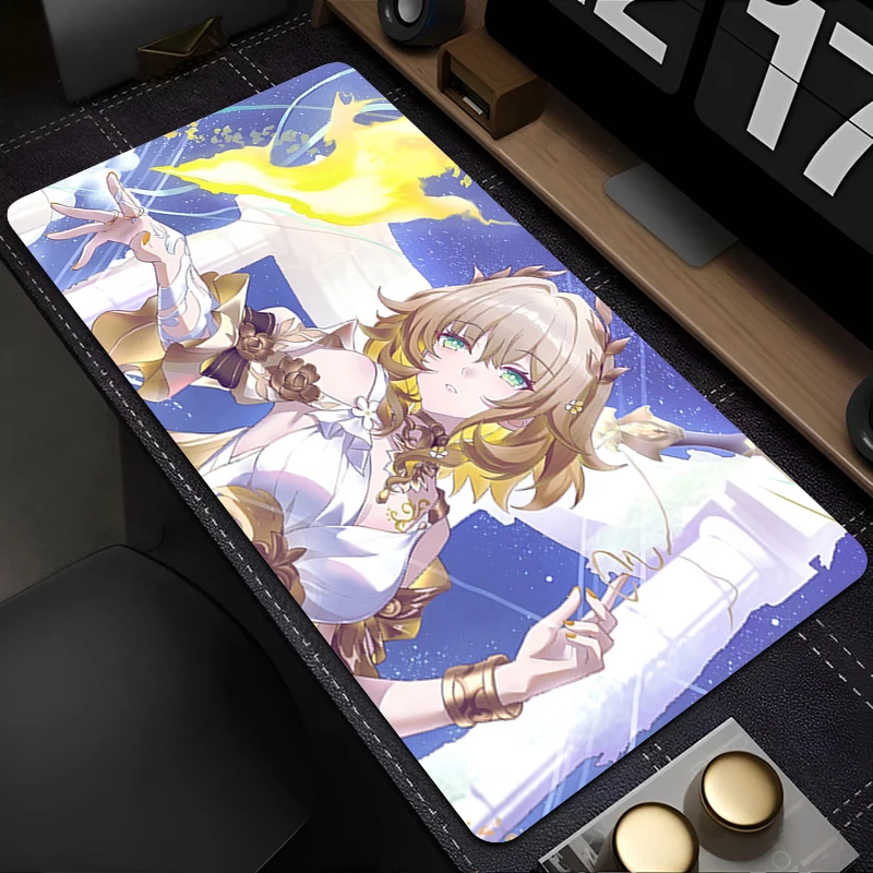 Muismat Gaming Muismat PC Accessoires Honkai Star Rail Aglaea Antislip Anime Toetsenbord Pad Grote Bureaumat Rubber Uitgebreide Pad