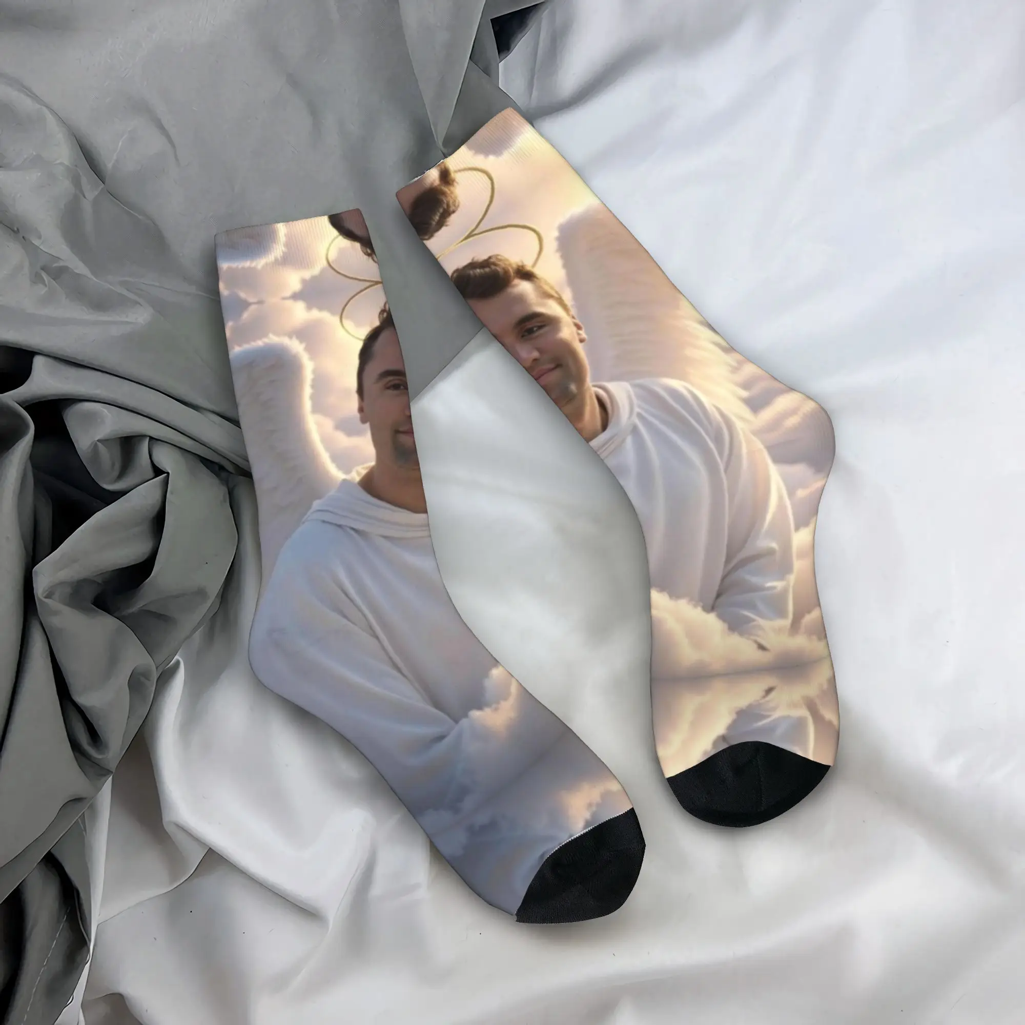 Chaussettes imprimées Charlie Kirk Angelic Advocate, vêtements de sport, chaussettes d'impression flexibles