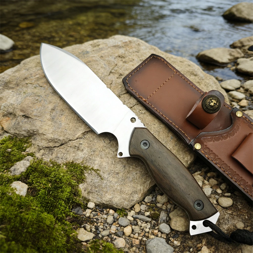 Heavy Duty Knives 9cr18mov Blade Rosewood Handles Pocket Knife Heavyweight Outdoor Camping EDC Tools Travel Climbing Knives