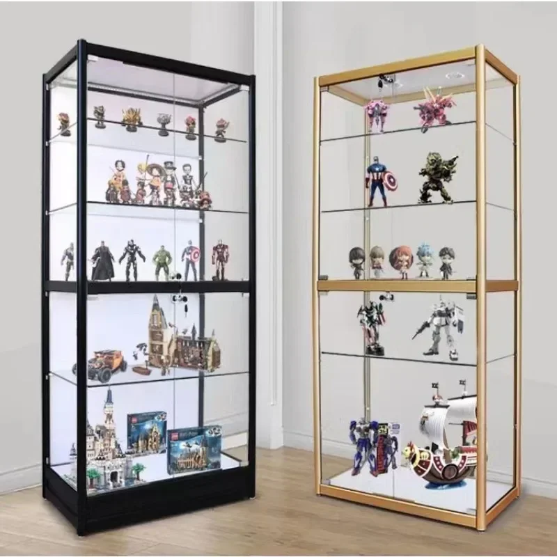 Creative Animation Model Showcase Figure Display Cabinet Gift Toy Shelf Display Shelf Transparent Glass Display Cabinet