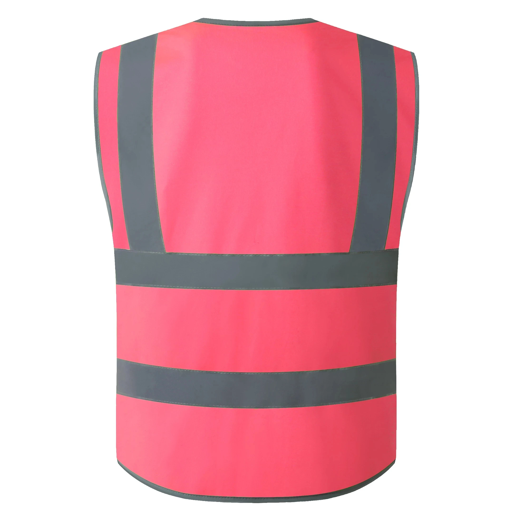 Heren Dames Veiligheidsvest met hoge zichtbaarheid Werkvest Werkkleding Veiligheid Roze reflecterend vest Outdoorvest Veiligheidskleding Werkkleding