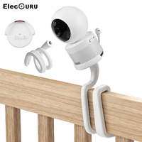 Flexible Twist Mount Bracket for VTech VM5463 Video Baby Monitor Security Camera,Attaches to Crib Cot Shelves or Furniture