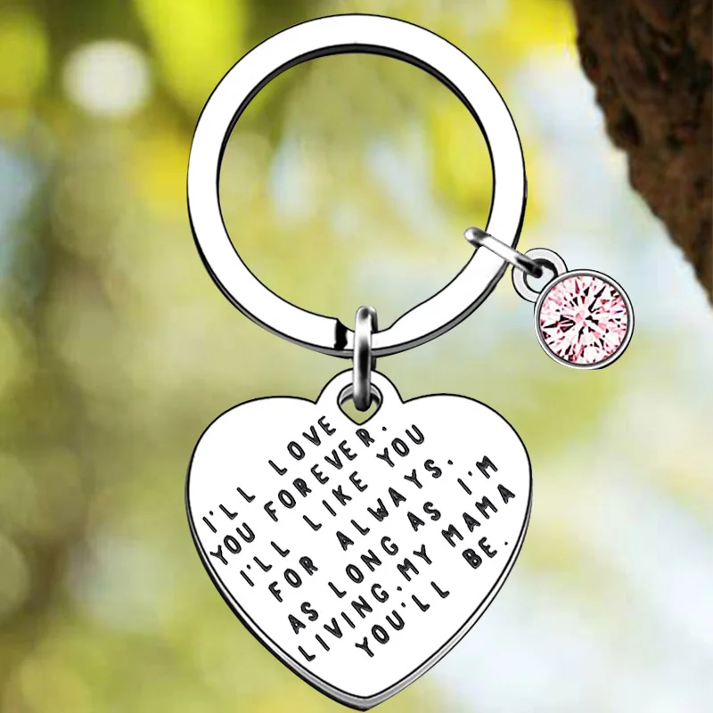 New Mom Gifts Keychain Pendant I Love You Key Chain Stepmom Mother in Law Mama Mummy Mother’s Day Christmas Birthday Gifts