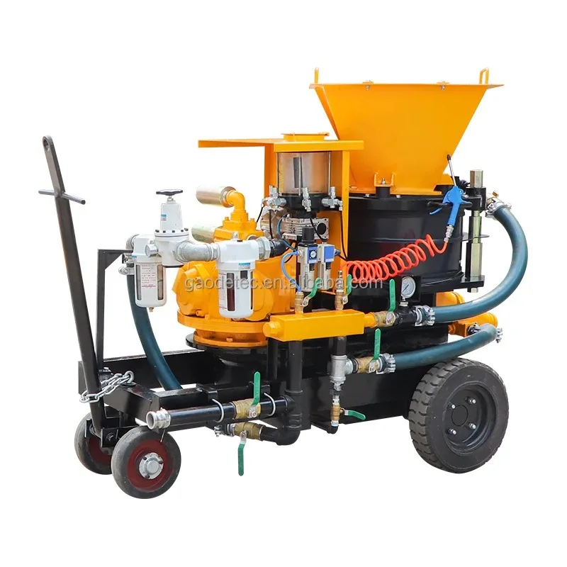 New Devised Multifunctional Rotor Type Dry And Wet ite Shotcrete Machine For Concrete Mortar Refractory Sand Pea Gravel