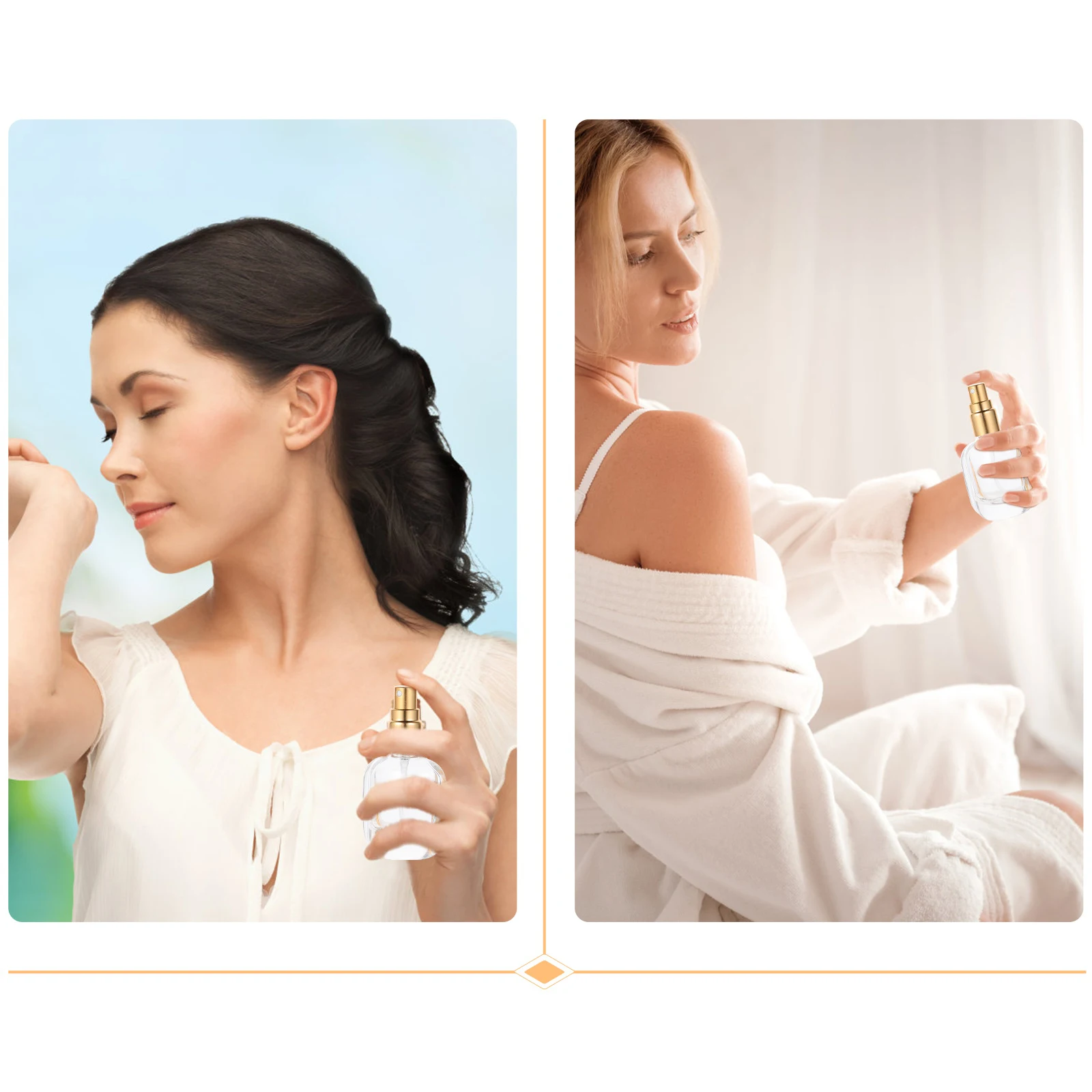 

4Pcs 10ml Perfume Bottle Dispenser Exquisite Design Multi-Functional Portable Storage Spray Storage Bottle Fine Mist Dispenser