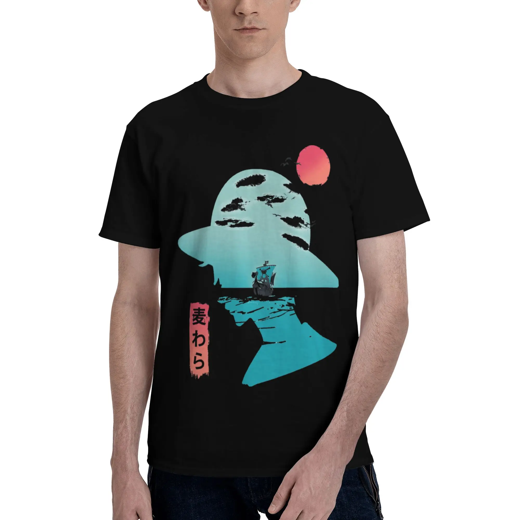 Good Day to Sail Men's T Shirts One Piece Cool Tees Short Sleeve Crew Neck Pure Cotton Gift Tops T-Shirt