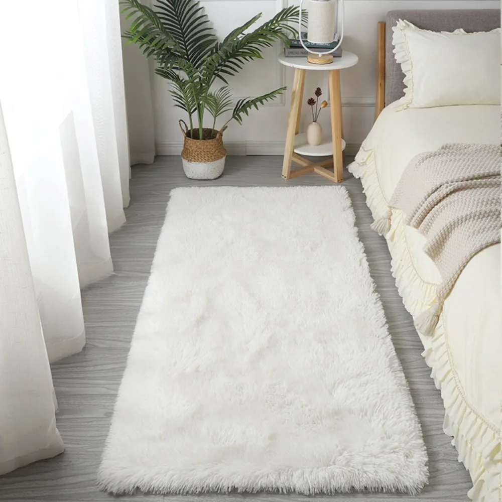 

VIKAMA Cloud Star Pattern Carpet Bedroom Bedside Rug Ins Style Shaggy Carpet Living Room Sofa Floor Cushion Home Decoration