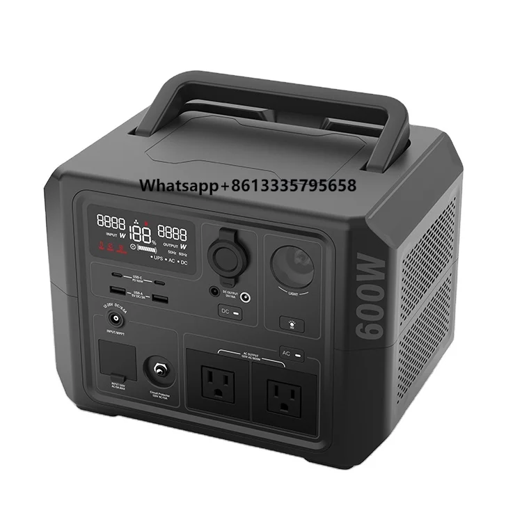 

600W Outdoor Portable Solar Power Generator Super Fast Charging Portable Energy Storage Power Station