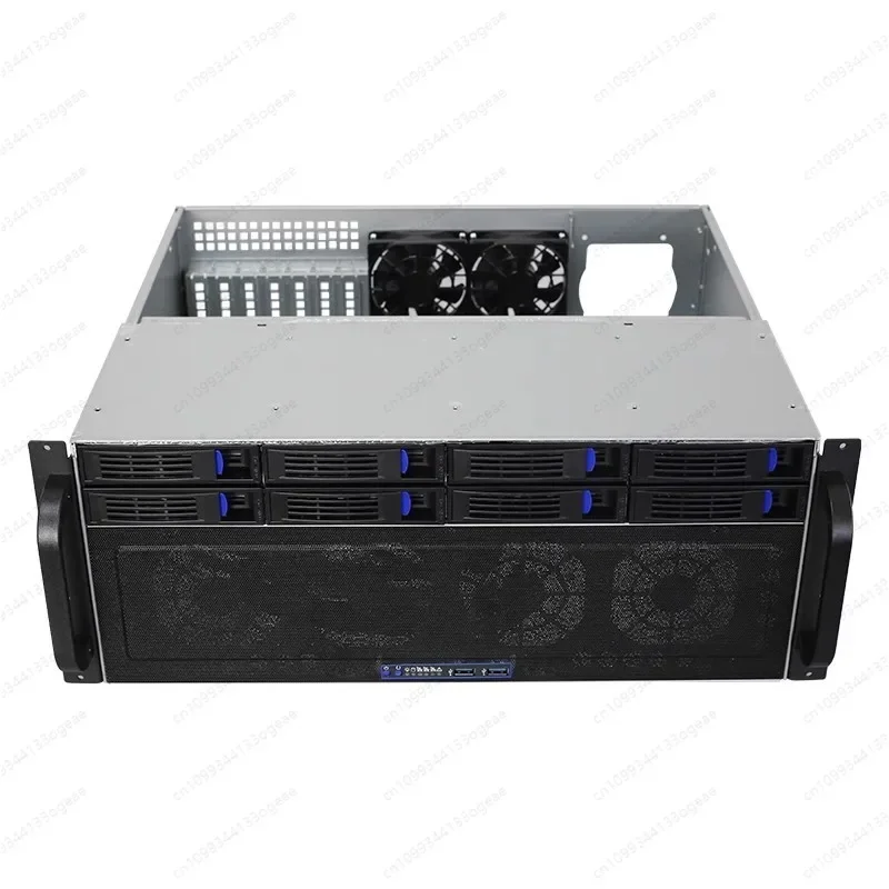 4U-R4408 hot-swappable server chassis 8 disks 400mm ultra-short box EATX main board monitoring and storage