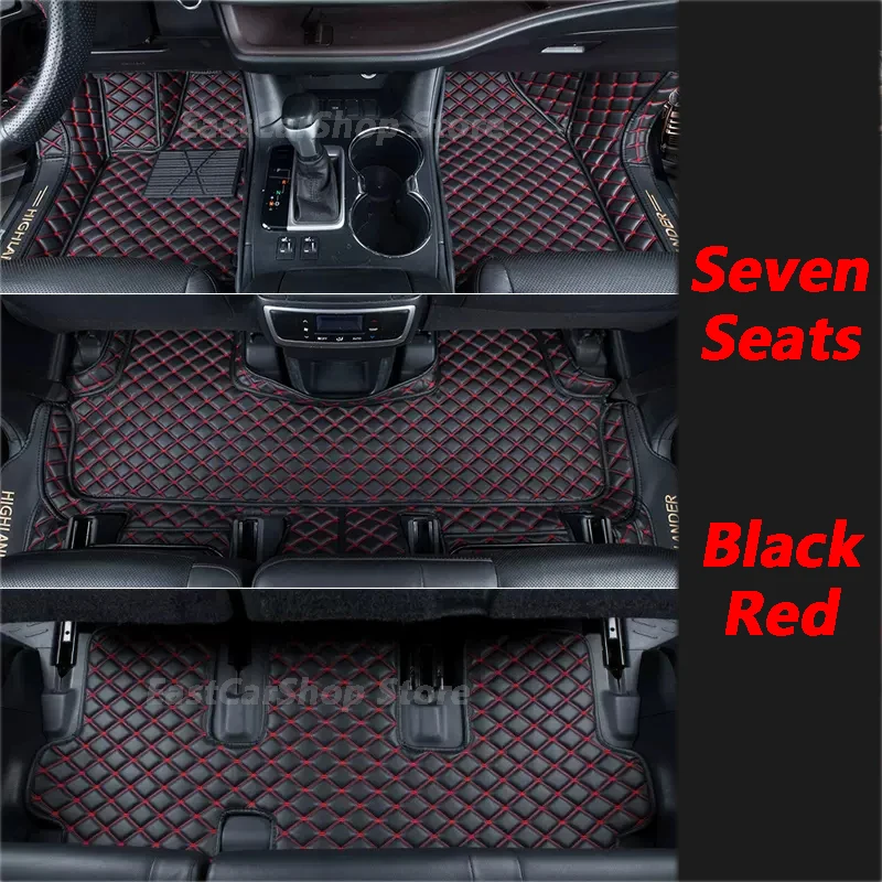 For Toyota Highlander XU70 Kluger 2020 2021 2022 2023 Car Dust-proof Foot Mat Floor Wire Mats Rug Covers Pads Interior Mats