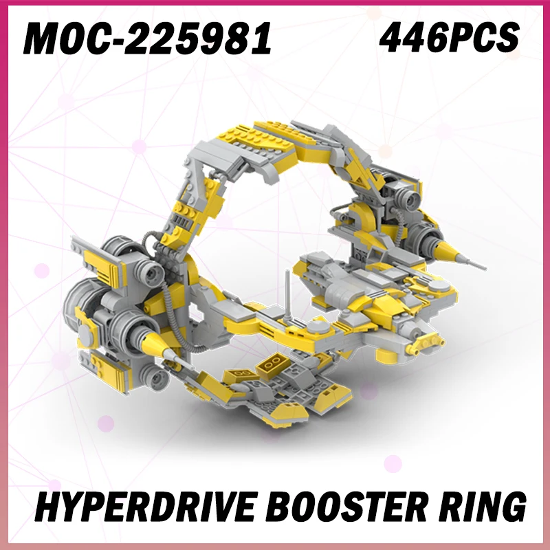 

446PCS MOC-225981 Accessory Bracket Series Hyperdrive Booster Ring Building Block High Compatibility Particle Display Stand