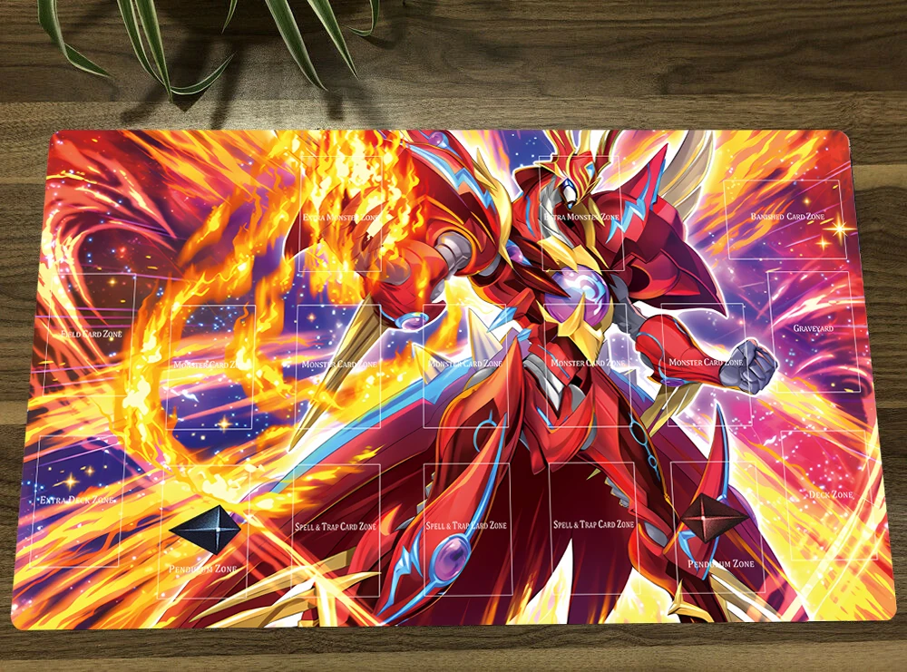 

YuGiOh Salamangreat Raging Phoenix TCG CCG Mat Trading Card Game Mat Playmat Table Desk Playing Mat Mouse Pad 60x35cm Free Bag