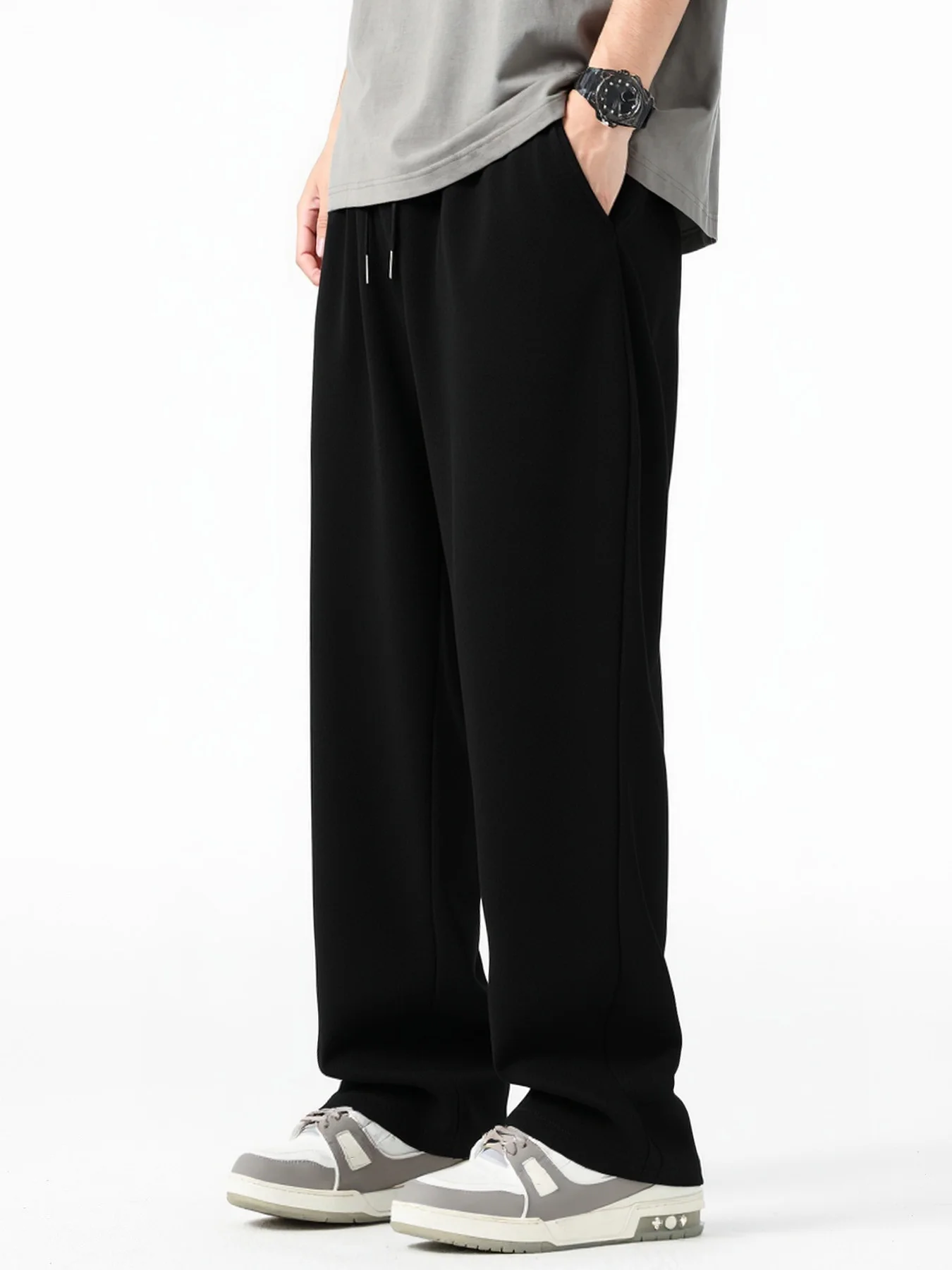 

Men's Contrasting Casual Pants in Spring and Autumn Joggers Men Streetwear Baggy Pants Sweatpants Trousers