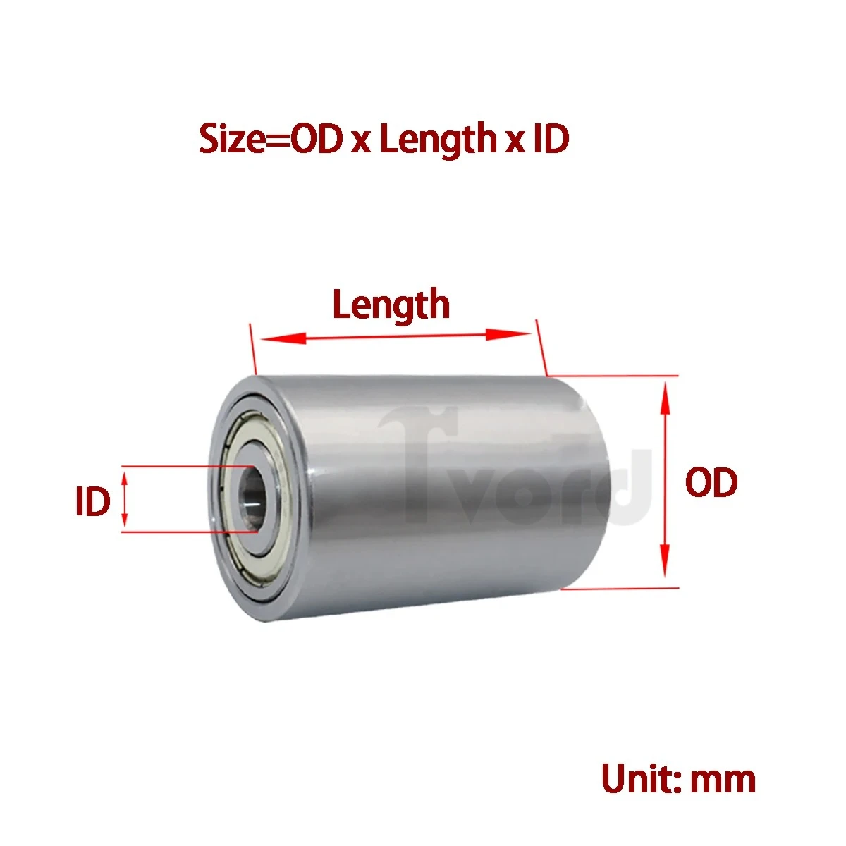 1pcs Double-Bearing Metal Wheel Conveying Iron Flat Wheel For Ribbon Weaving Abrasive Belt Machine Flat Pulley Idler Track Wheel
