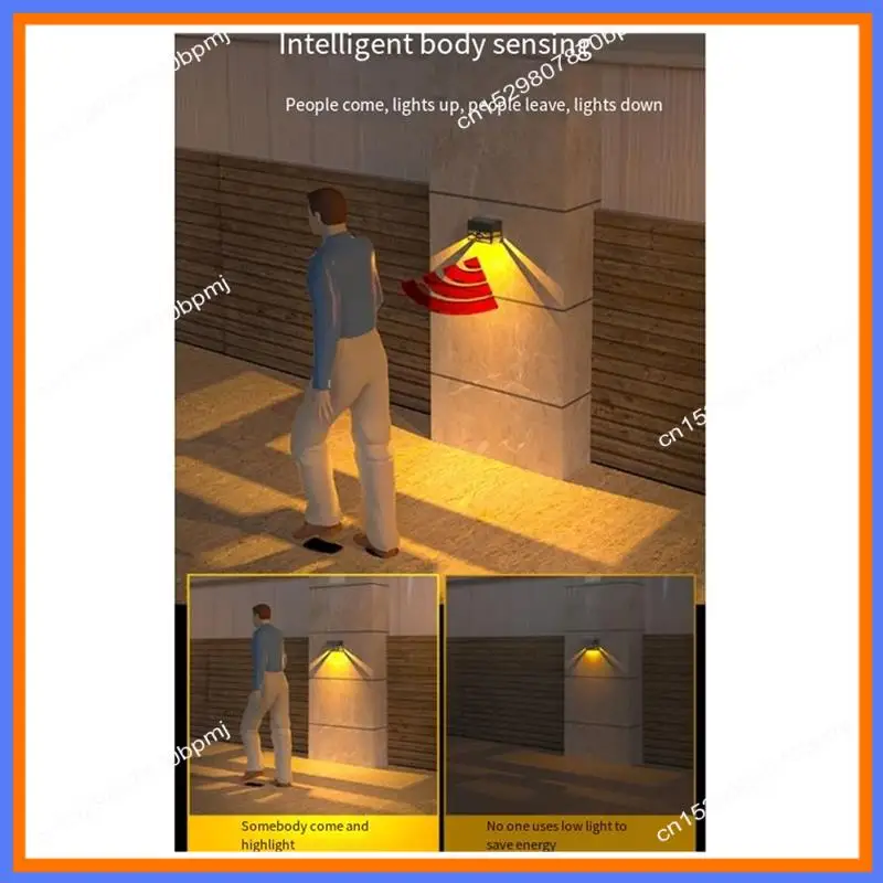 BAAE Solar-Wandleuchten, Außenzaunleuchten, LED, wasserdicht, Solar-Treppenleuchten, Außenterrassenleuchten