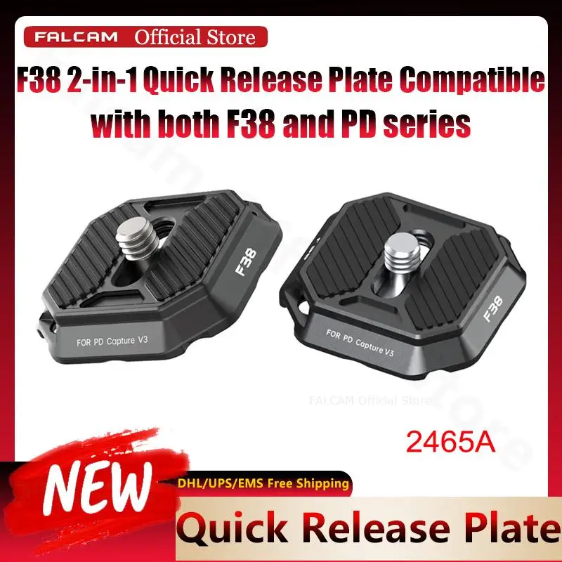 Falcam Official F38 2-In1 Quick Release Plate Compatible with Both F38 and Pd Series Instant Assembly for Various Types of Bases