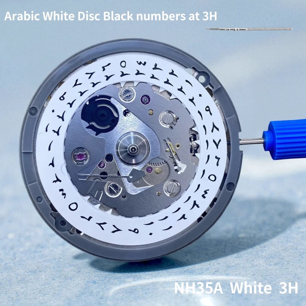 ملحقات الساعة: حركة NH35A أصلية يابانية جديدة تمامًا، حركة ميكانيكية أوتوماتيكية بالكامل، حركة NH35 #6