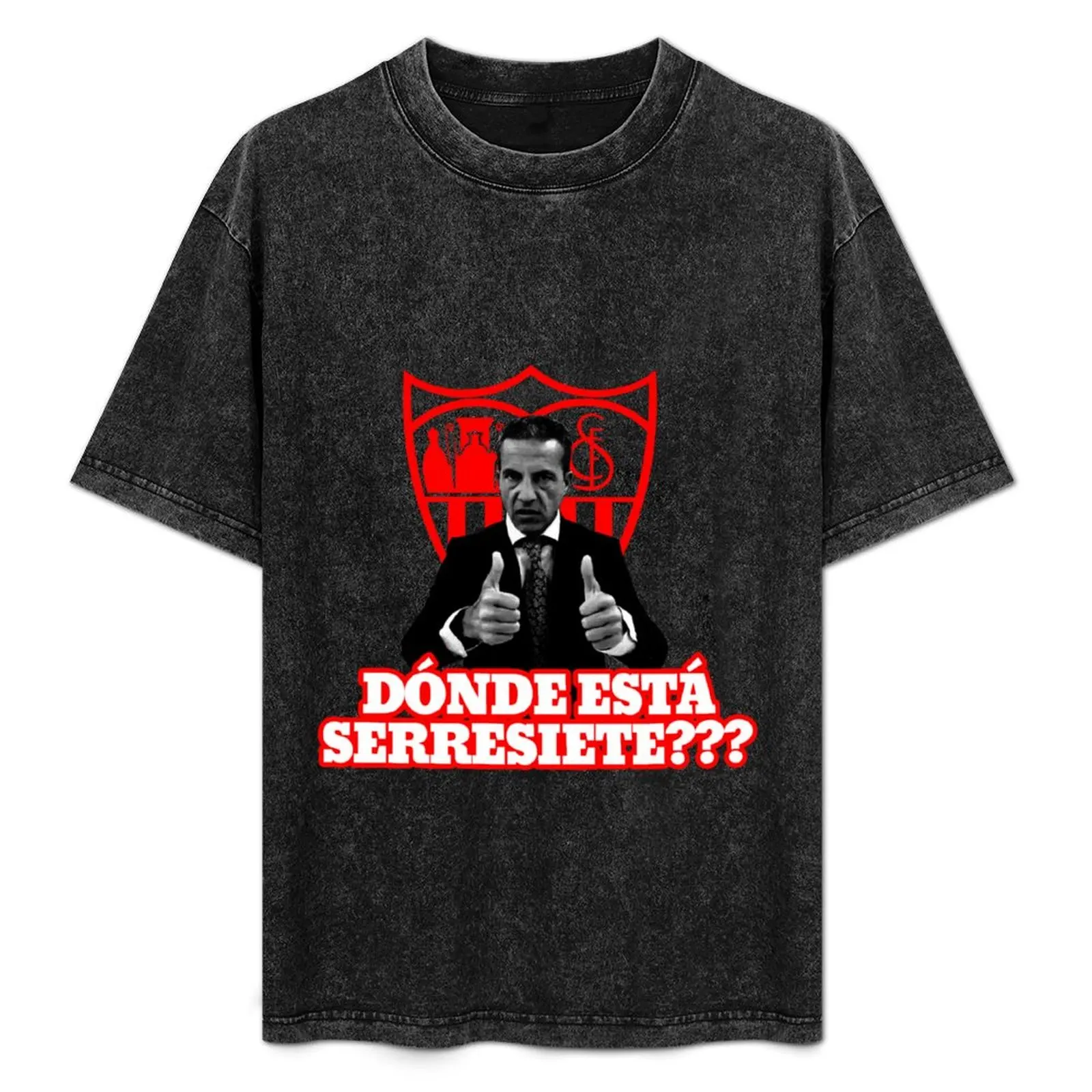 Cristobal Soria: ¿dónde está la camiseta serresiete? Camiseta informal de corte holgado para el trabajo