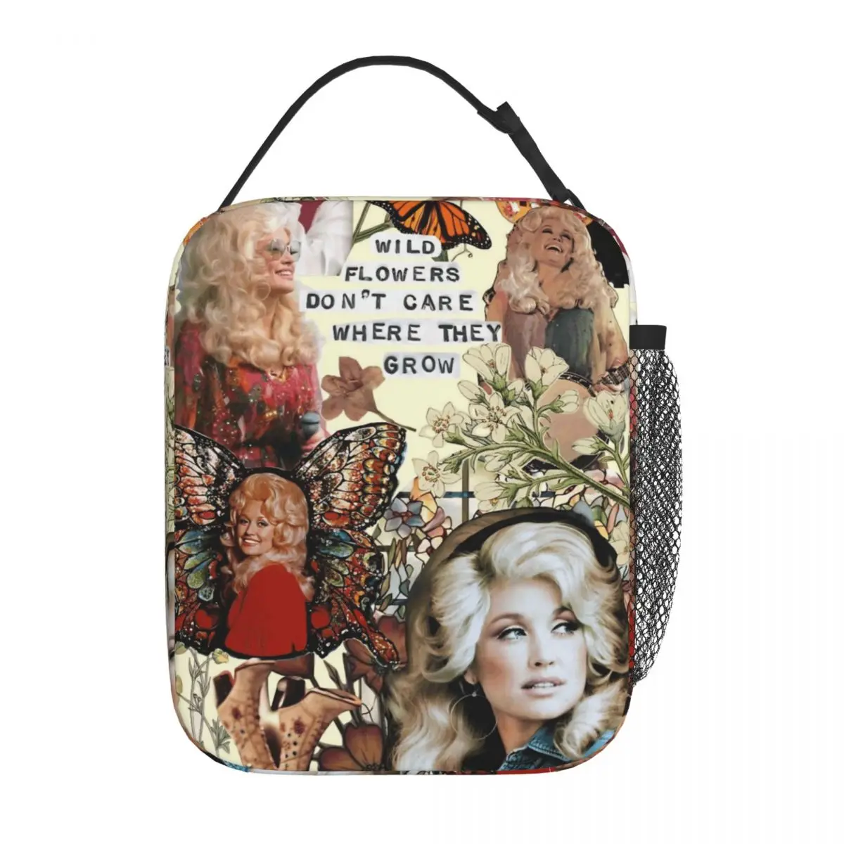 D-Dollys Singer Insulated Lunch Bags Thermal Bag Lunch Container High Capacity Tote Lunch Box Girl Boy Beach Travel