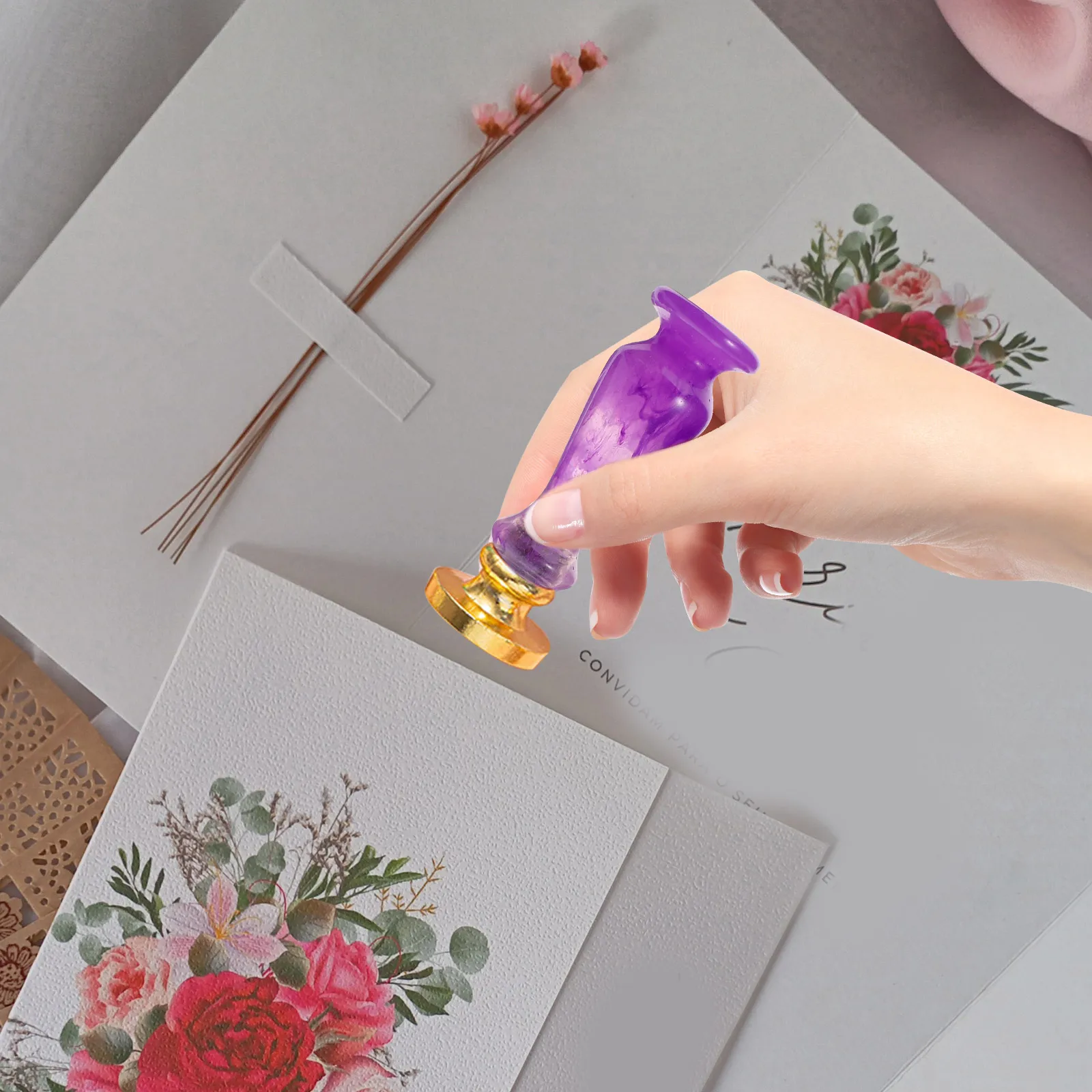 

Resin Stamp Replacement Seal Envelope Tool Wax Sealing Handle Invitation Wedding Scrapbooking Stamper Handle Ergonomic