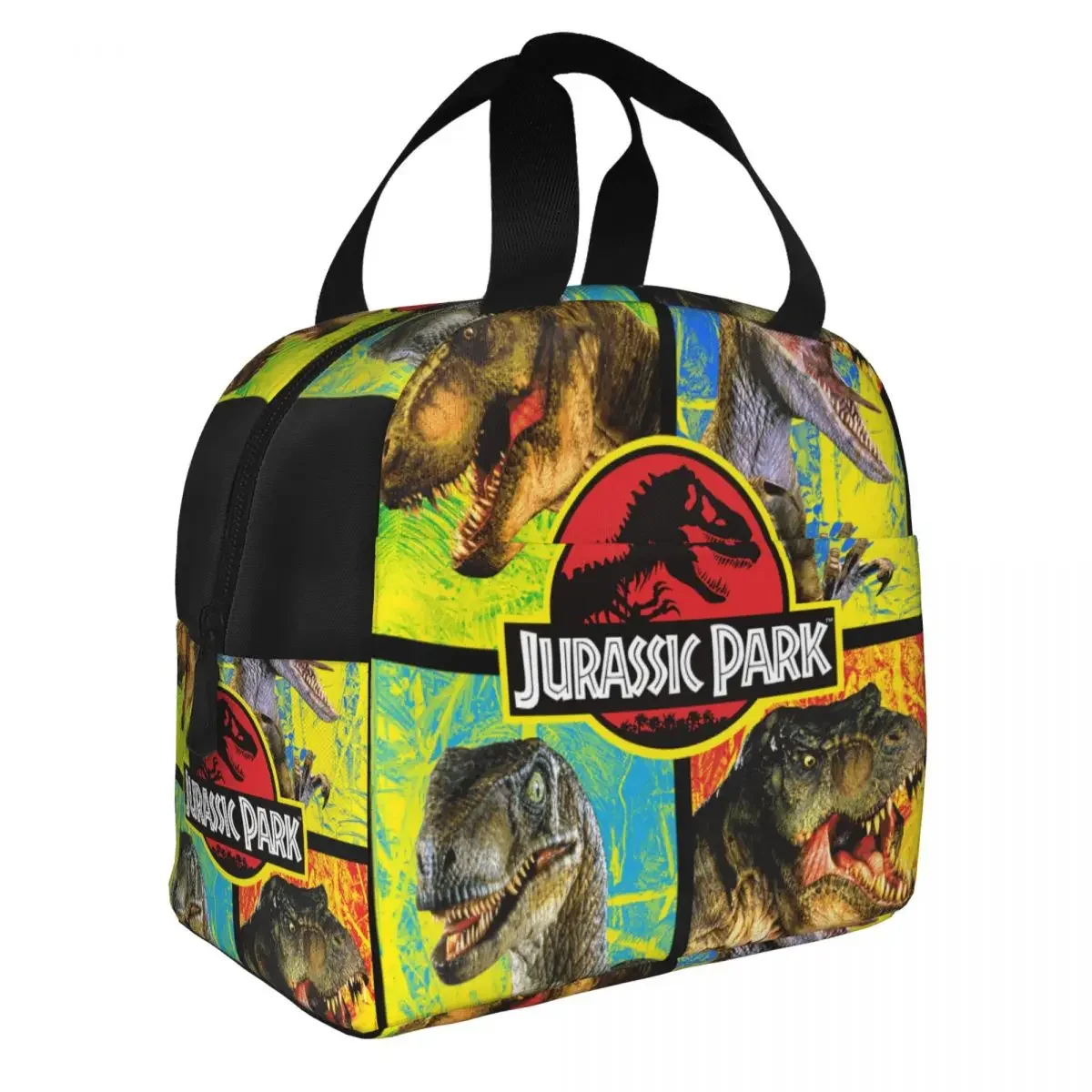 Jurassic Defense Insulated Lunch Bag Leakproof Lunch Container Cooler Bag Lunch Box Tote Beach Outdoor Food Bag