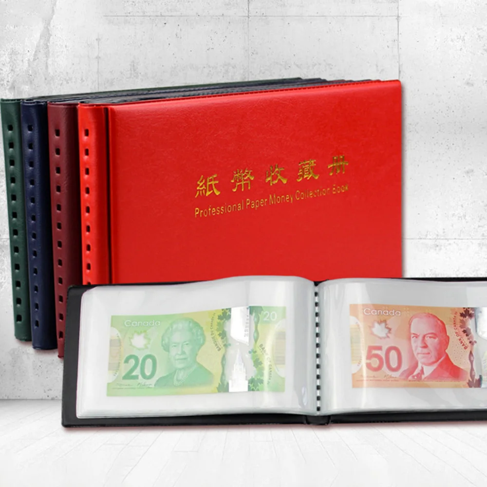 Pages Money Albums Can Open Banknote Storage Albums Paper Money Collection Protection Coins Display Container Organization